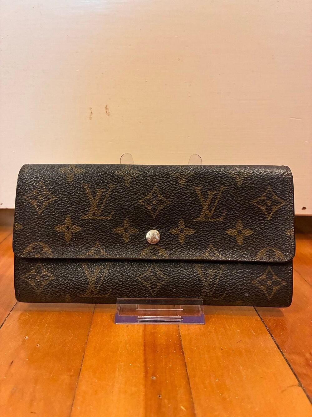 Louis Vuitton Monogram Sarah Long Wallet | Vintage | Brown Canvas